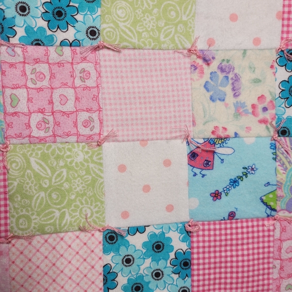 BABY DOLL Patchwork Quilt for 18 Inch Doll Handcrafted Soft Warm Heirloom Qualit - Picture 3 of 8